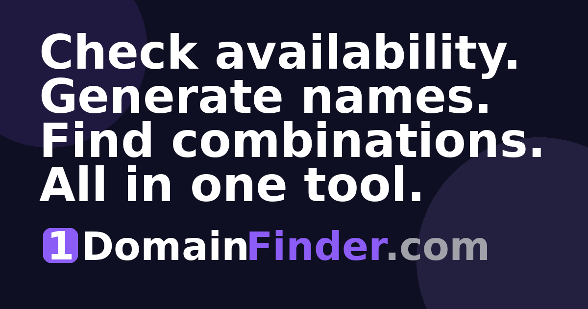 1DomainFinder Screenshot